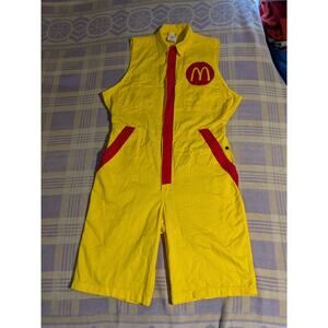 Wenaas Coveralls Mens 46 Tall McDonald's Workwear Flame Fire USA Shorts Sleeve